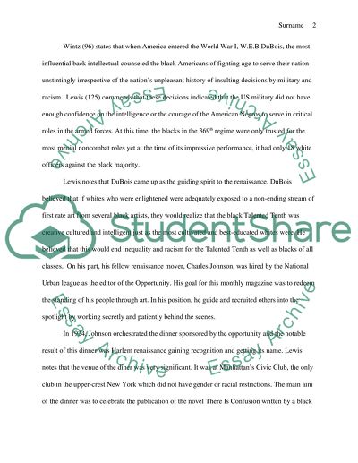 Harlem Renaissance Book Report