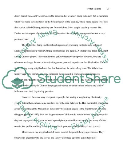 Where Are We From Chineese culture and society