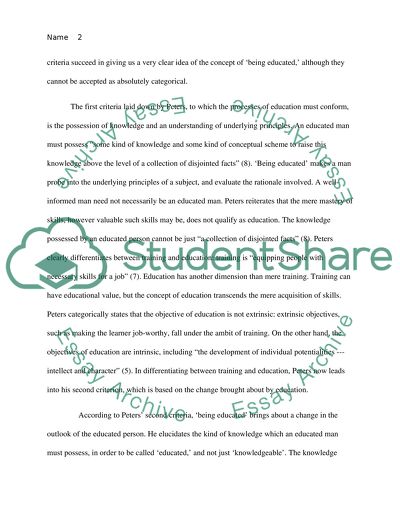 Philosophy of Education