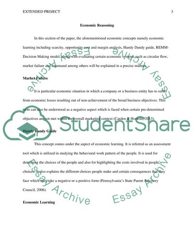 Scarcity, Opportunity Cost and Margin Analysis, Handy Dandy Guide