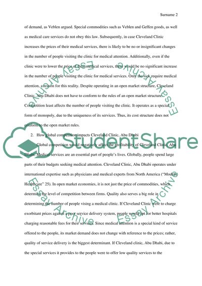 Economic analysis to your company