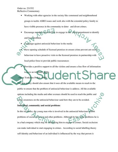 REFLECTIVE COMMENTRY-