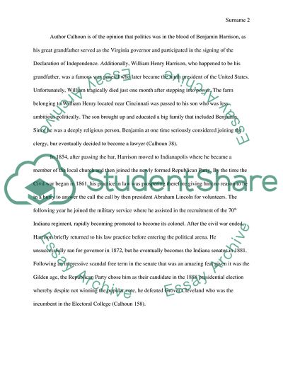 Benjamin Harrison by Charles Calhoun