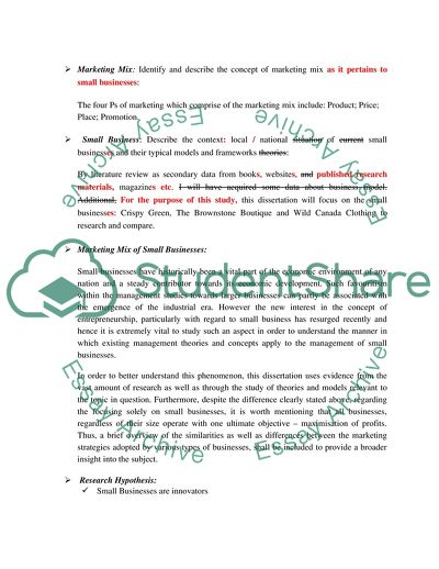 Factors Influencing the Marketing Mix for Small Business Marketing