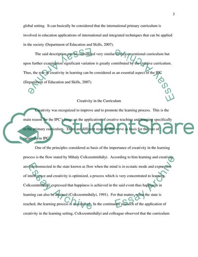 The International Primary Curriculum