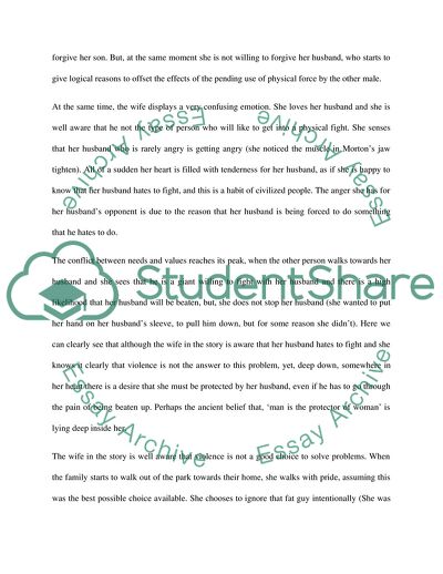 The Character of Wife in Sunday in the park