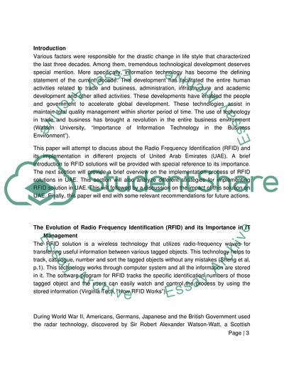 Radio Frequency Identification