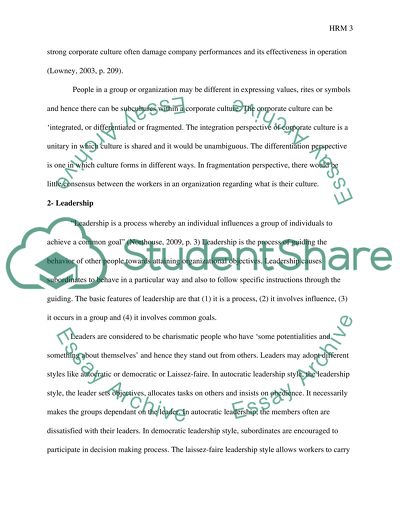 Human resource management