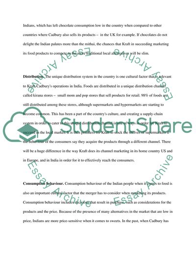 Kraft s Cadbury Acquisition