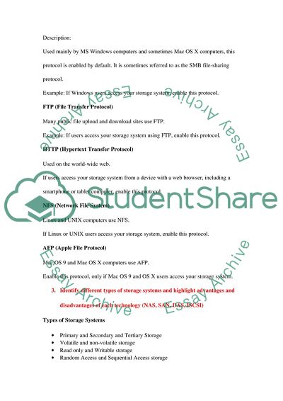 Storage System, Servers and Desktops, Client Operating System, and Network Security