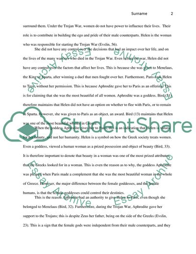 Analysis of a Myth from the Perspective of Gender