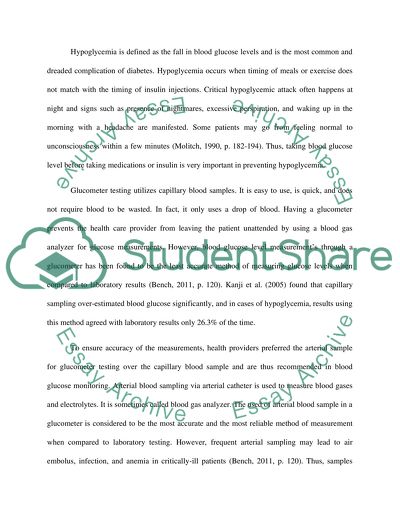 Product Information and Historical Development of Glucometer