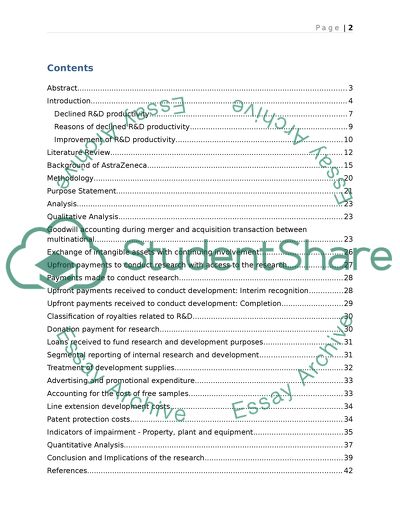 Accounting Issues and Solutions in Pharmaceuticals