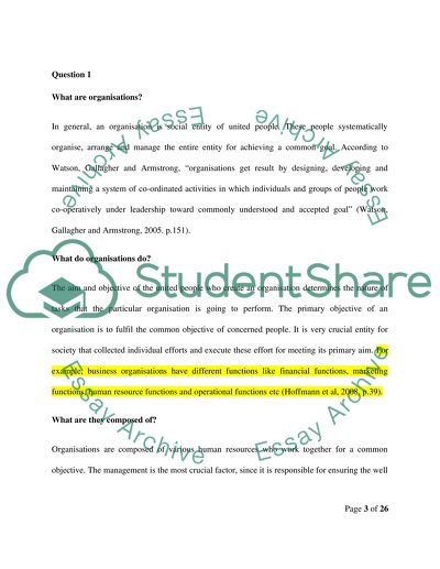 Managing Organisational design and change