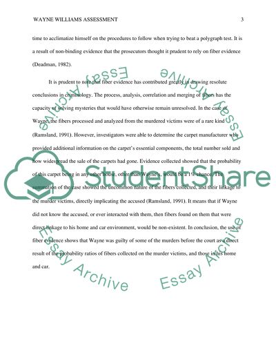 Wayne Williams Assessment