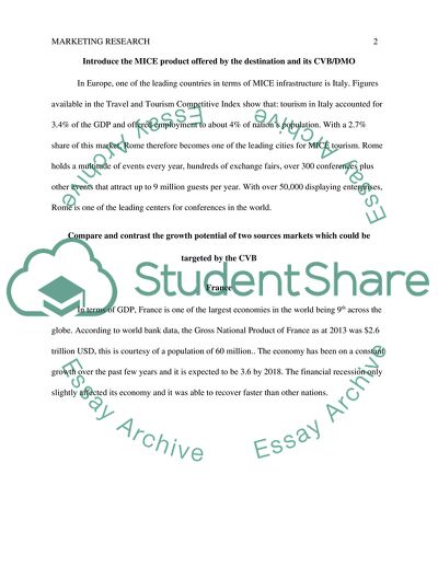 MICE Marketing and Marketing Communications by a Destination Management Organization