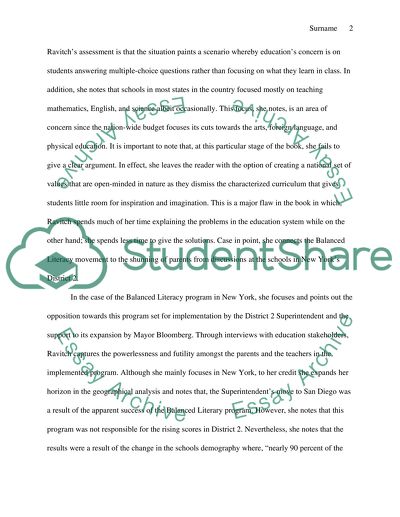 Book Review on The Death and Life of the Great American School System by Diane Ravitch