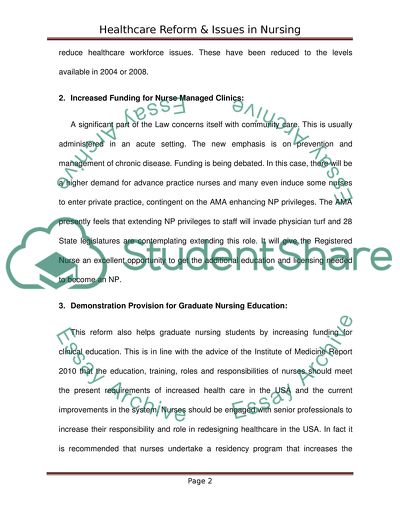 PPACA and its Impact on Medical Surgical Nursing