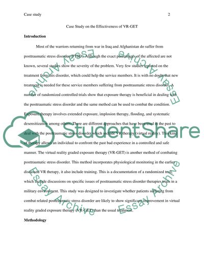 The Effectiveness of Controlled Trial of Virtual Reality