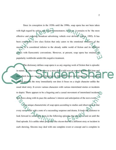 Soap Opera and Its Evolution