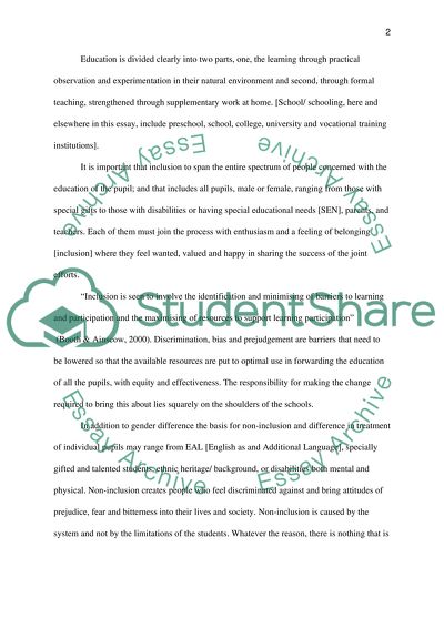 Inclusion: The Gender Divide