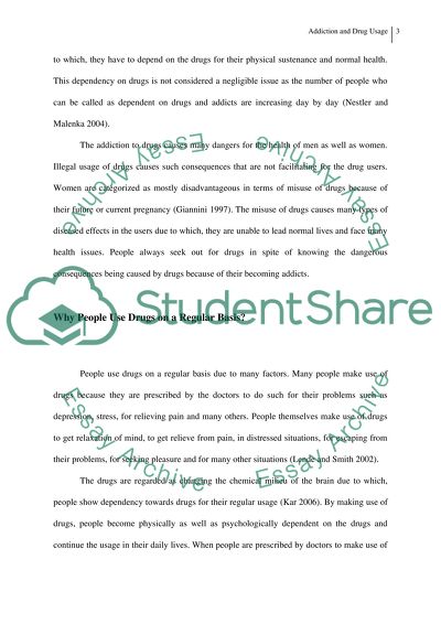 Addiction in Terms of Drug Misuse