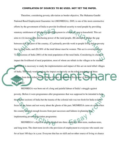 The Role and Impact of Mahatma Gandhi National Rural Employment Guarantee Act