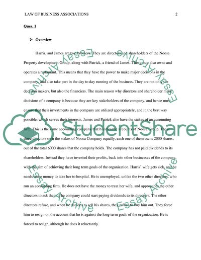 Law of Business Associations