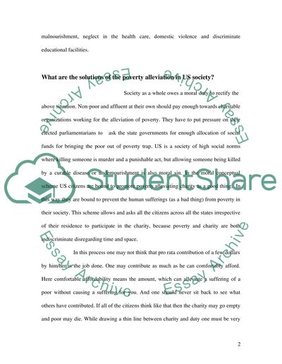 Poverty related issues