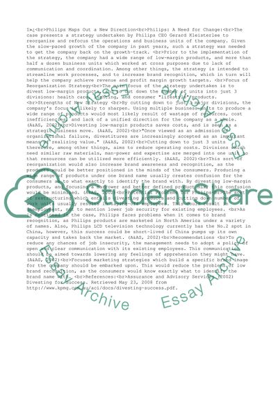 Philips Maps Out a New Direction