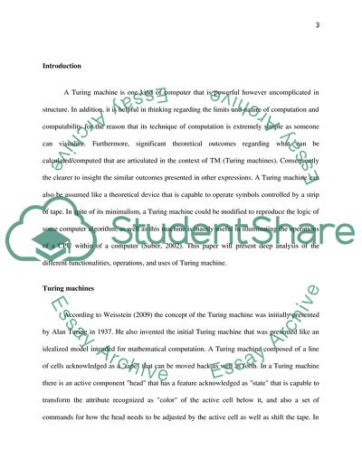 What Is a Turing Machine