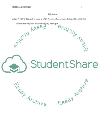 Reaction to The Earth is Round