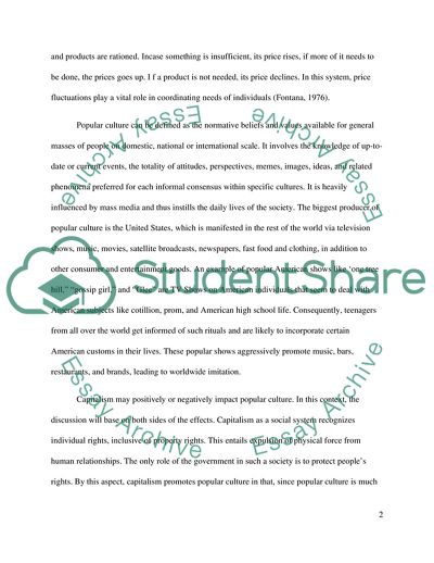 Is Capitalism Good For Popular Culture