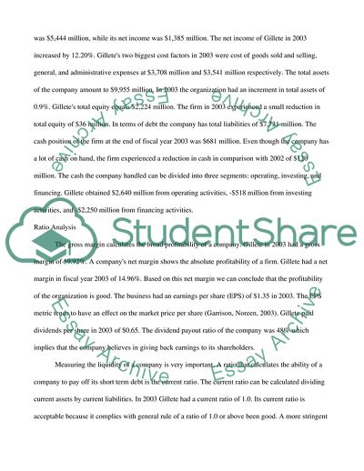 Gillette Company Financial Results