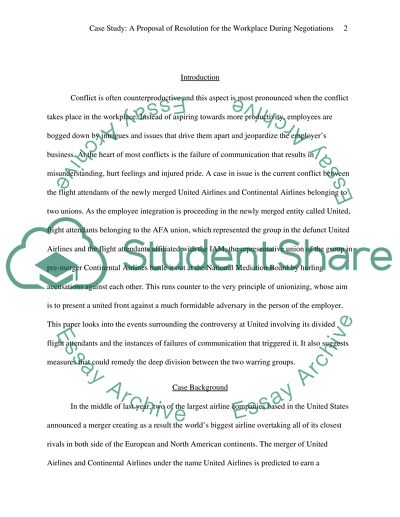 The Workplace during Negotiations