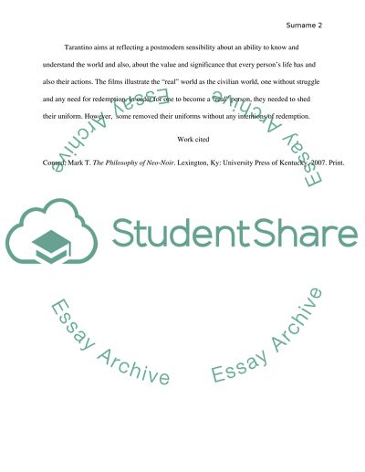 Surrealism and True Reality in Quentin Tarantinos Films