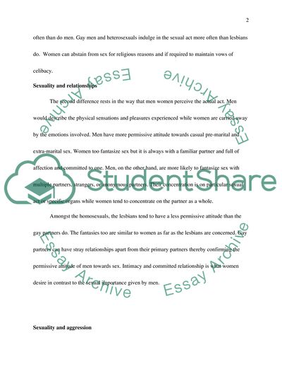 Analysis of Sexual Desire