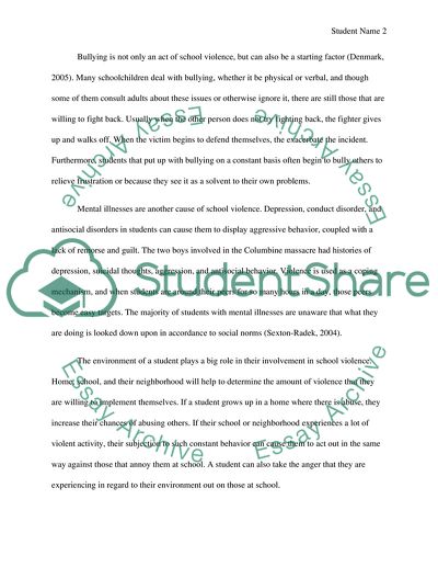 Violence in Public Schools