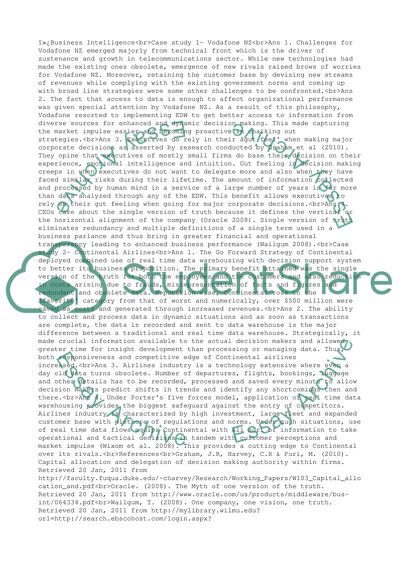 Business Intelligence