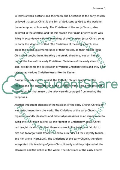 Three periods of the history of the Church