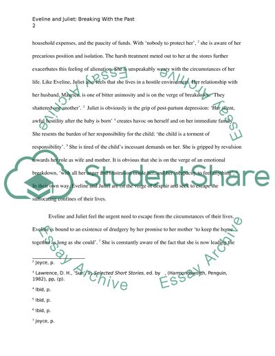 Evelineand Juliet: Breaking with the Past