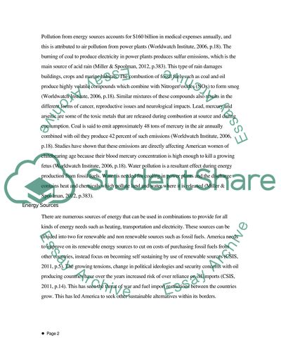 Energy and Pollution