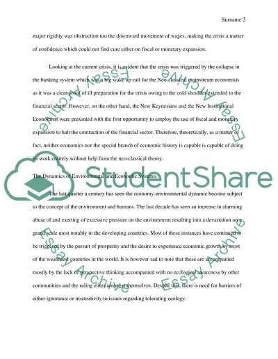 Economic and Financial Crisis and the Great Depression of 1930s