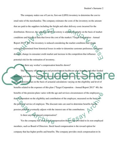 SEC FILING REPORT (TARGET Corporation)