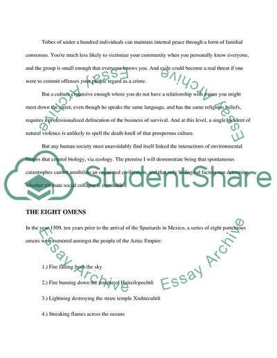 The Rise of Cultures and the Subsequent Dissolution of Society