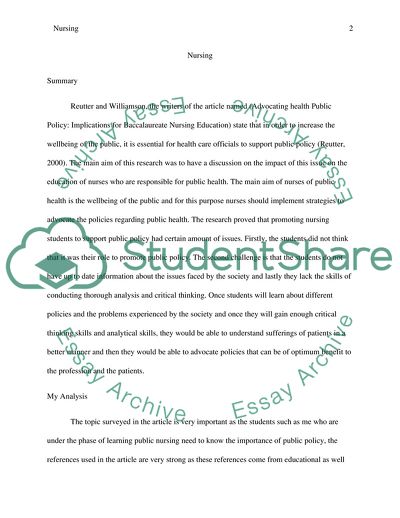 Implications for Baccalaureate Nursing Education