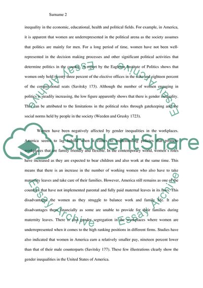 Gender and Race Inequalities