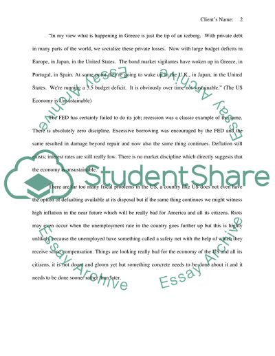 How unsustainable the American economy is