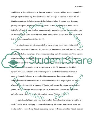 Concepts of Wooten and Levitin in Two Versions of Bolero