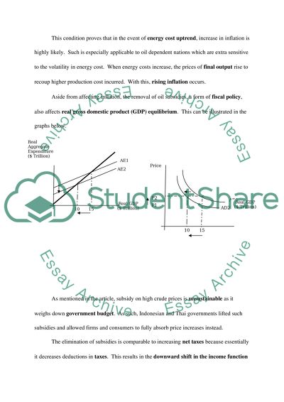 Impact of Energy Cost